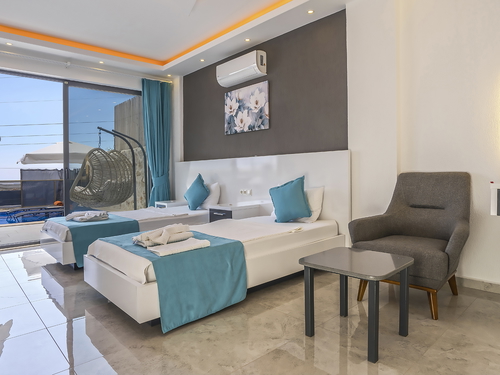  gece  -  Kasım
  | Kalkan Akbel’de Deniz Manzaralı, Jakuzili ve Saunalı Balayı Villası | 4 Kişilik Özel Tatil